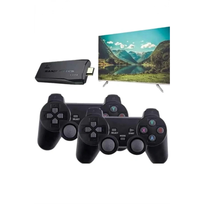 Retro Game Stick Çift Kol Kablosuz Atari Oyun Konsolu 2.4g Uyumlu