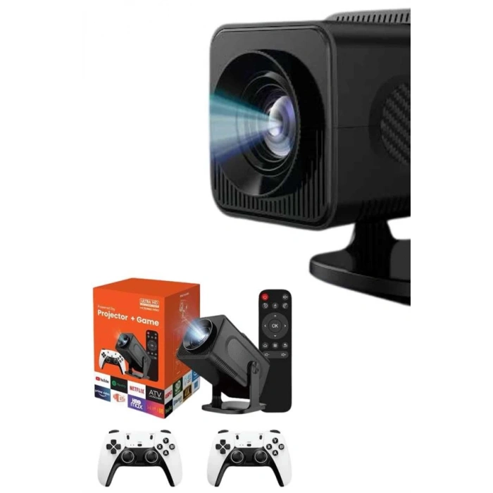 Retro Video Oyunu Konsolu Android Tv El Oyun Konsolu WIFI Taşınabilir Projeksiyon Cihazı