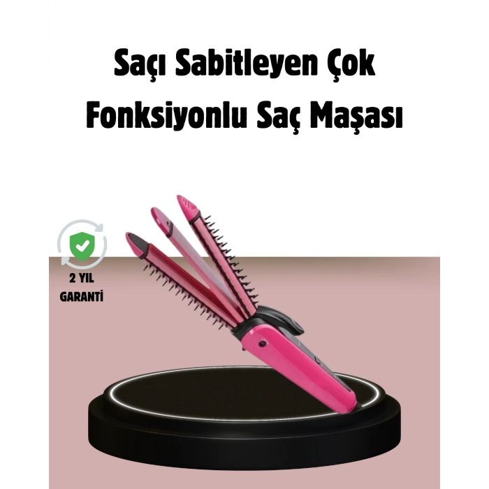 Saç Şekillendirici Maşa ve Düzleştirici 2’si 1 Arada