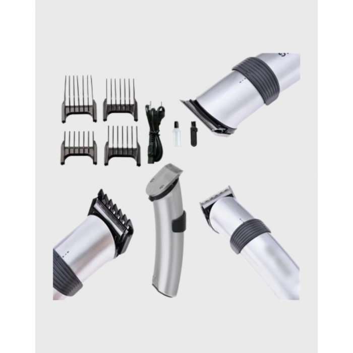 Şarjlı Saç ve Sakal Kesme Makinesi – Paslanmaz Çelik Bıçak, Ayarlanabilir Başlık