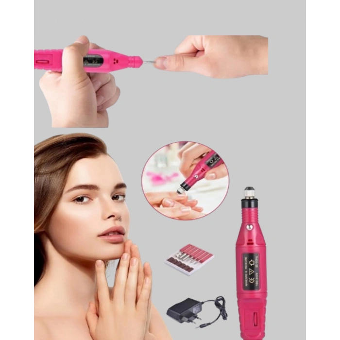 Tırnak Matkap Makinesi – Profesyonel Manikür Pedikür Cihazı, Ayarlanabilir Hız ve Sessiz Çalışma