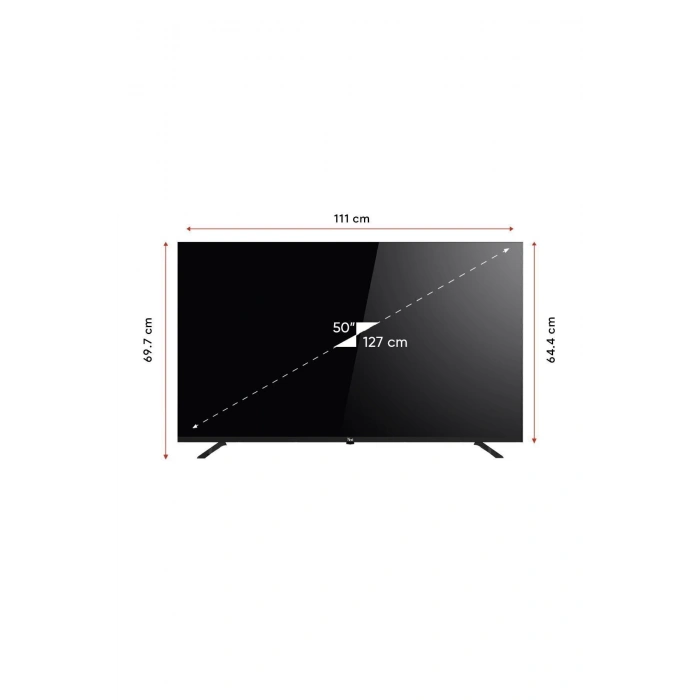 Next YE-50020GFSG5 50 127 Ekran Uydu Alıcılı 4K Ultra HD Google Android Smart LED TV