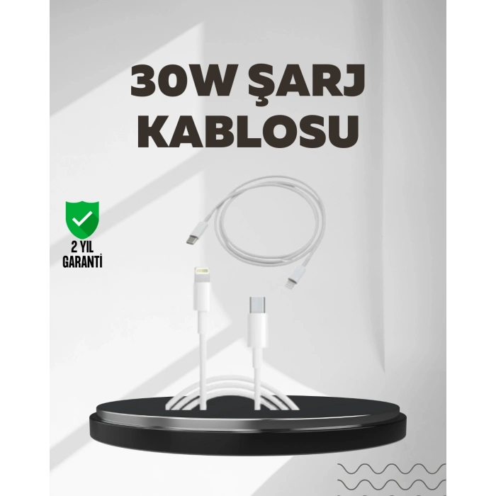 Yüksek Saflıkta Bakır Çekirdekli 30W Hızlı Şarj Kablosu