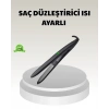 Dijital Ekranlı Isı Ayarlı Saç Düzleştirici –  Titanyum Plaka, Seyahat Dostu Tasarım