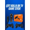 Game Stick Çift Oyun Konsolu Smart TV Game Box 8k Ultra HD 64 Gb