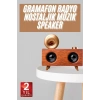 Gramafon Nostaljik Radyo Yüksek Ses Kalitesi USB TF Kart Aux