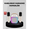 Taşınabilir Karaoke Hoparlör Bluetooth 5.0 ve Çift Mikrofonlu