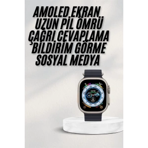 2025 Yeni Model Akıllı Saat Android ve İOS Uyumlu Çağrı Cevaplama