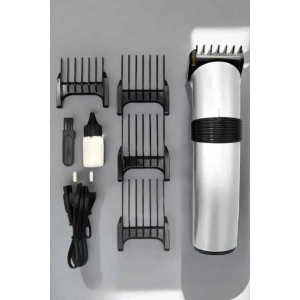 4 Taraklı Profesyonel Şarjlı Saç ve Sakal Kesme Tıraş Makinesi Seti