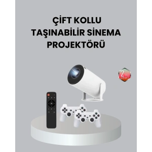 4K Wi-Fi 6 Projeksiyon Cihazı – 10.000+ Oyun Desteği, Kablosuz Bağlantı ve Çoklu Giriş Portları