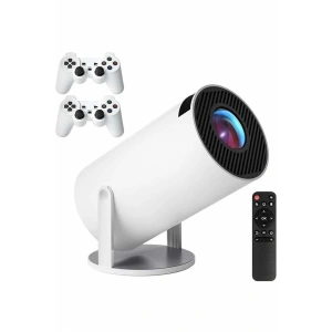 4K Wireless Çift Kollu Kumandalı Oyun Projeksiyonu Retro Video Oyunu