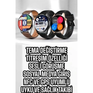 Akıllı Saat Tema Değiştirme Titreşimli Bluetooth Bağlantılı NFC Ve GPS Uyumlu