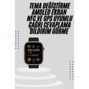 Akıllı Saat Uyku ve Sağlık Takibi GPS Uyumlu Tema Değiştirme