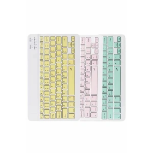 Bluetooth Şarj Edilebilir Mini Q Klavye Kablosuz Taşınabilir