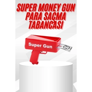 Çocuklara Özel Eğlenceli Para Saçma Makinası Parti Oyuncağı Kırmızı