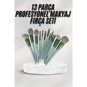 Dayanıklı Makyaj Fırçası Seti 13 Parça Yumuşak Kıllı Fırçalar Allık Fondöten Far Fırçası