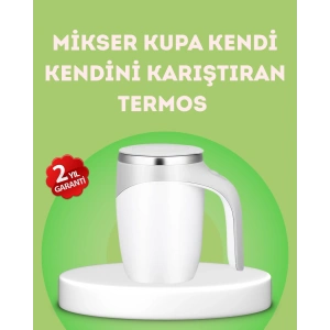 Elektrikli Otomatik Karıştırıcı Kupa – 304 Paslanmaz, USB Şarjlı, Taşınabilir