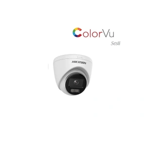 HİKVİSİON DS-2CD1347G0-LUF 4 MP DAHİLİ SESLİ COLORVU IP DOME KAMERA H.265+