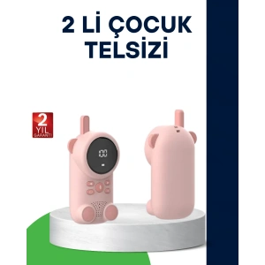 LCD Ekranlı Bebek Telsizi – İki Yönlü Ses, Uzun Menzil, Çocuk Dostu Tasarım