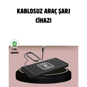 Manyetik Kablosuz Araç Şarj Cihazı – Hızlı Şarj, Kaymaz Taban, Güvenli Kullanım