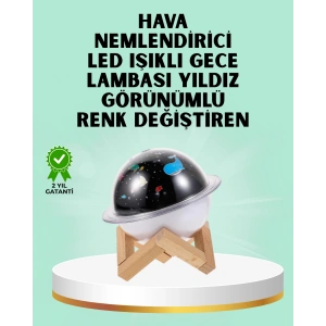 Projektör ışığı bulunan USB bağlantılı mini aromaterapi destekli hava nemlendirici