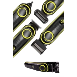 Saç Sakal Şekillendirici Tıraş Makinesi 5 Başlıklı Paslanmaz Çelik Bıçaklı Unısex