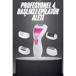 Şarjlı Epilasyon Cihazı Çok Başlıklı Ayak Bakımına Uygun Epilatör Aleti