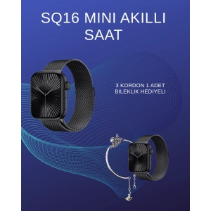 SQ-16 Mini Series 10 Akıllı Saat | Spor Modları, Bildirim ve Müzik Kontrolü