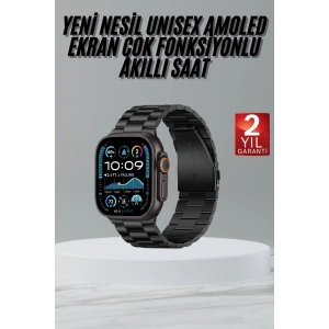 Ultra 3 Kordonlu Amoled Ekran Akıllı Saat Çok Fonksiyonlu Uyku ve Sağlık Takibi