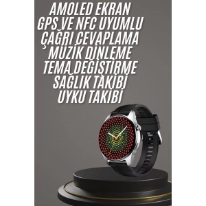Yeni Nesil Akıllı Saat 1.5 Inç Amoled Ekran Çağrı Cevaplayabilen
