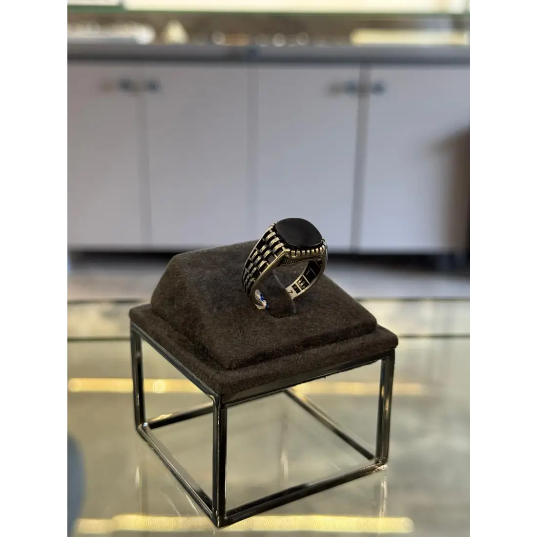 Zincir Desenli Erkek Yüzük