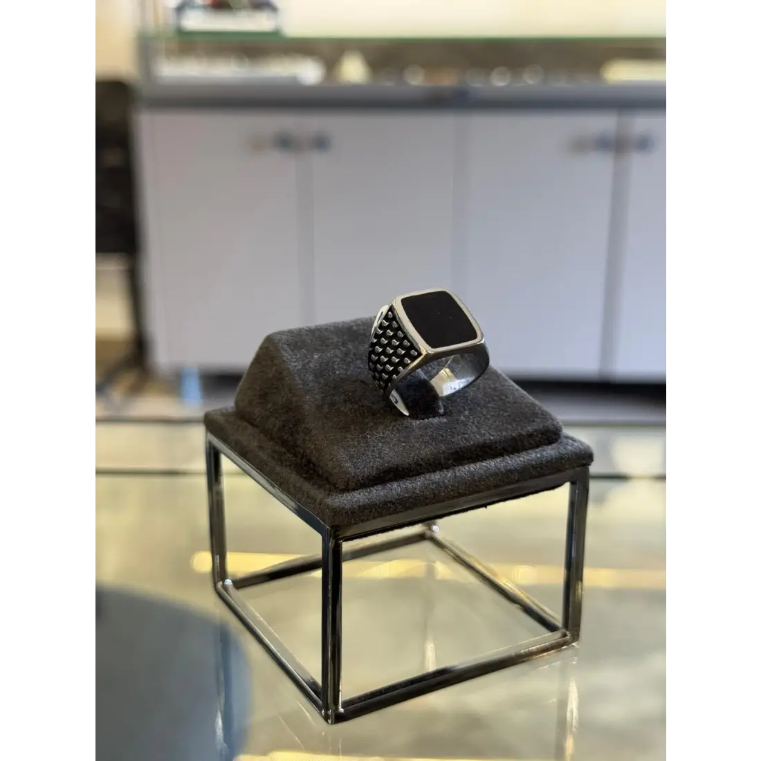 Kolları Desenli Erkek Yüzüğü