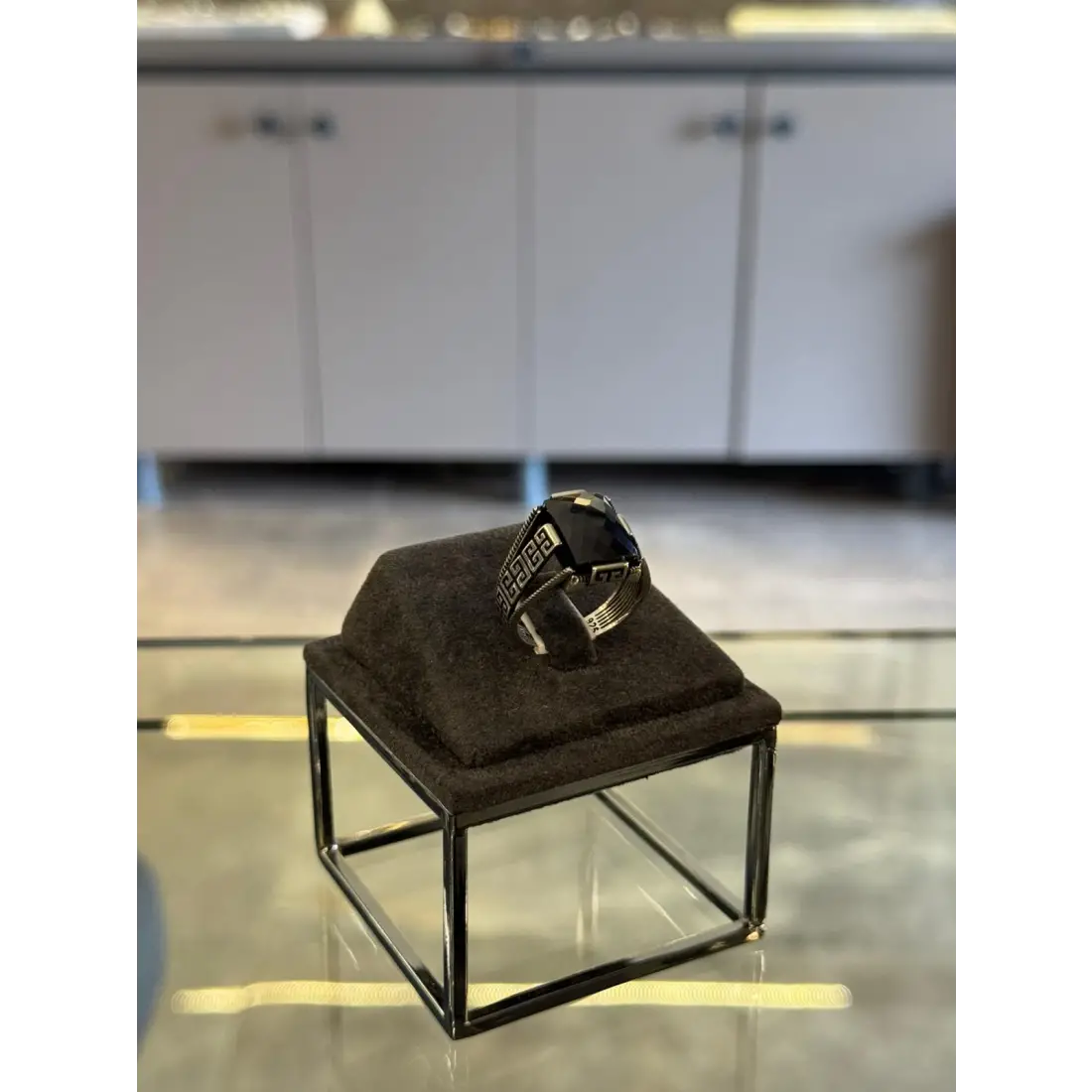 Greek Desenli Çok Kollu Erkek Yüzük