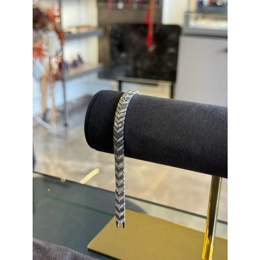 Beyaz Taşlı Kadın Bileklik