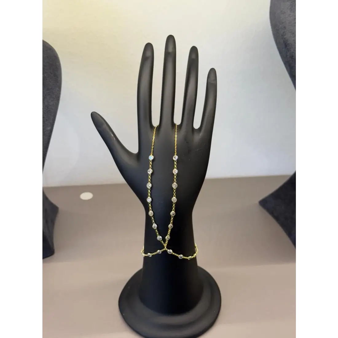 Çift Sıralı Taşlı Altın Kaplama Şahmeran