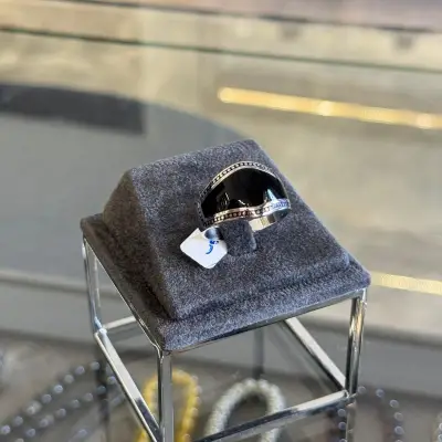 Siyah Mineli Erkek Yüzüğü