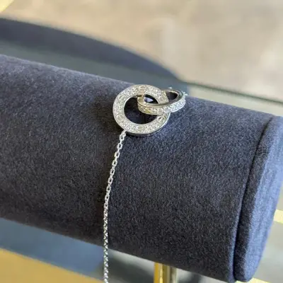 Çift Halkalı Taşlı Bileklik