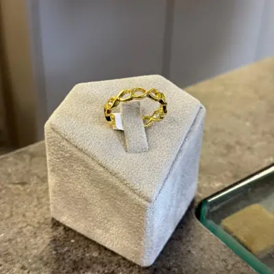 Tam Tur Sonszluk Altın Kaplama Yüzük