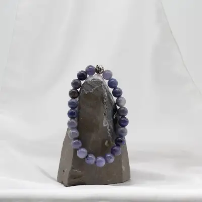 Tanzanit Doğal Taş Bileklik (8mm)