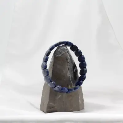 Lapis Lazuli Doğal Taş Rolex Kesim Bileklik