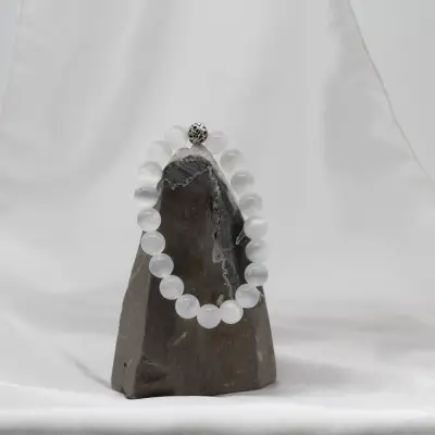 Selenit Doğal Taş Bileklik