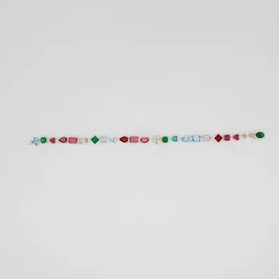 Renkli Taşlı Fantazi Kesim Su Yolu