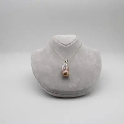 Renkli Barok İncisi Kolye Uzun