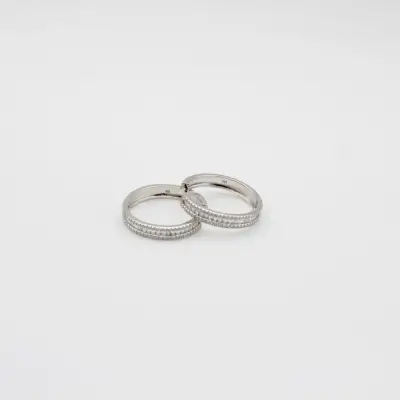 Baget Taşlı Halka Küpe