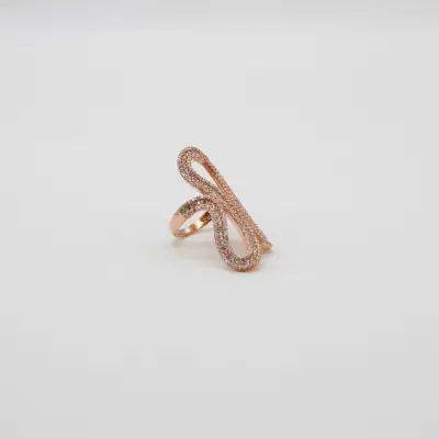 Rose Gümüş Yüzük İthal