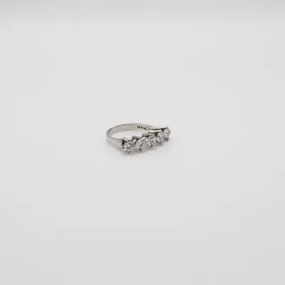 Beş Taş Gümüş Yüzük