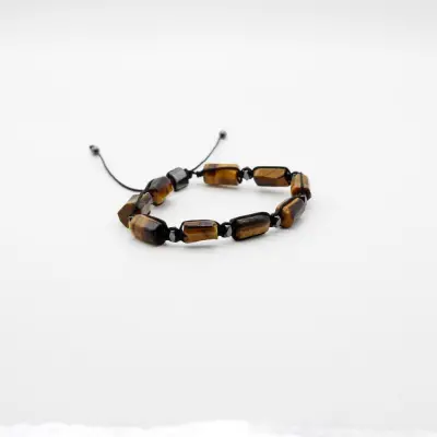 Kaplan Gözü Doğal Taş Bileklik