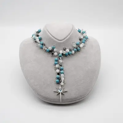 Doğal Taş Firuze Kolye