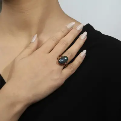 Labradorit Gümüş Yüzük
