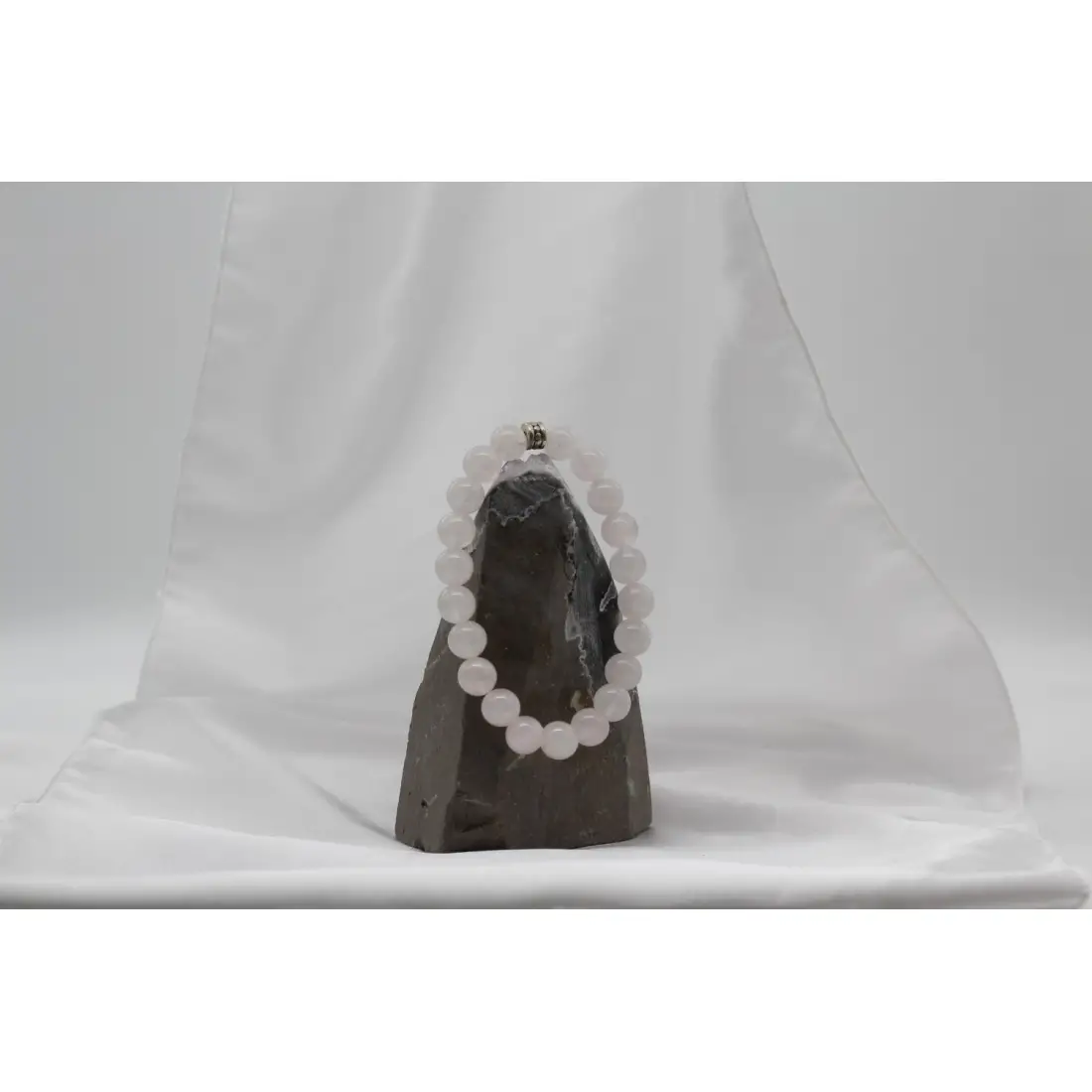 Pembe Kuvars Doğal Taş Bileklik